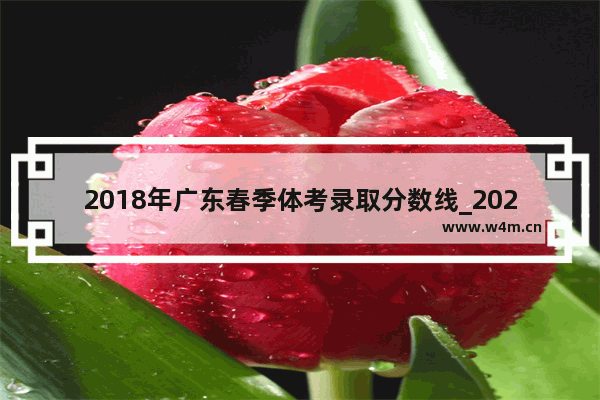 2018年广东春季体考录取分数线_2021年广东省文理科重本线