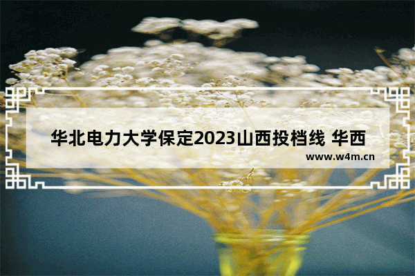 华北电力大学保定2023山西投档线 华西电力大学高考分数线