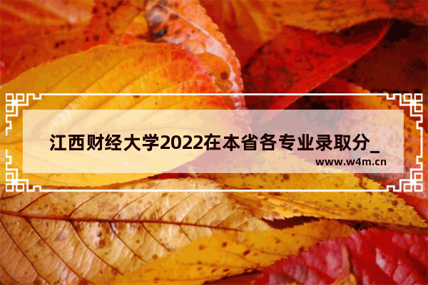 江西财经大学2022在本省各专业录取分_江西财大是一本还是二本