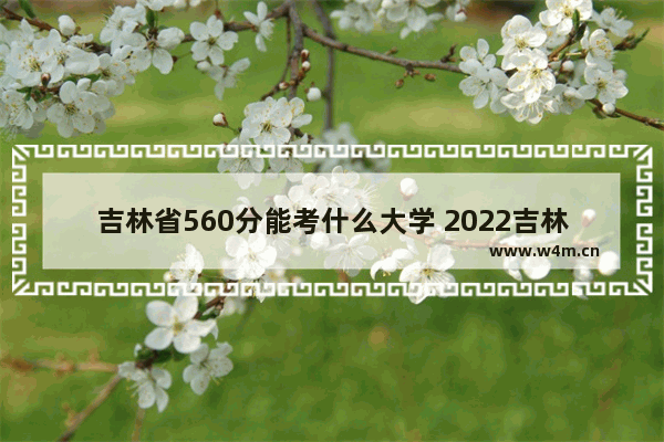 吉林省560分能考什么大学 2022吉林市高考分数线