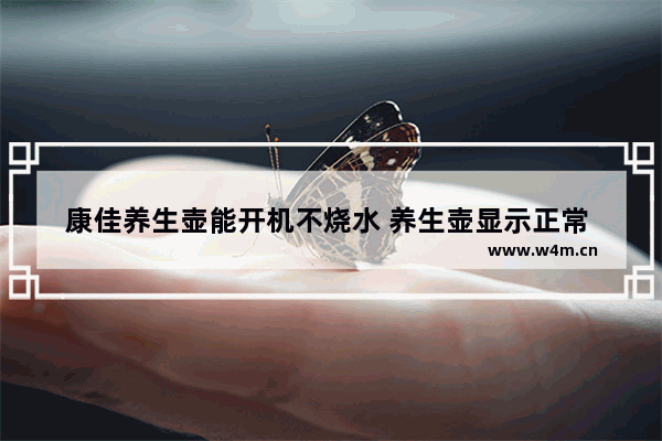 康佳养生壶能开机不烧水 养生壶显示正常 不加热也不报警