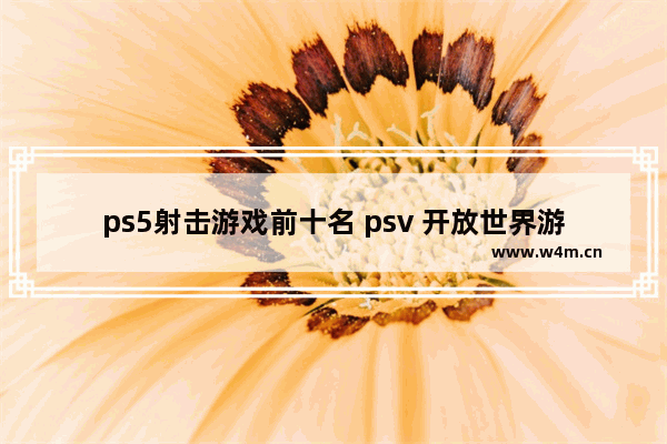 ps5射击游戏前十名 psv 开放世界游戏推荐