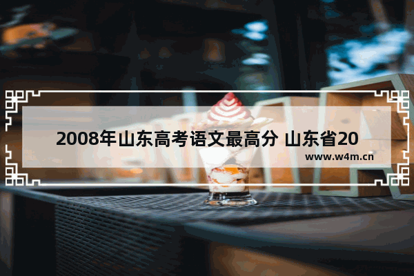 2008年山东高考语文最高分 山东省2008高考分数线