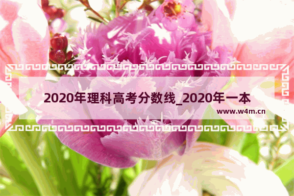 2020年理科高考分数线_2020年一本分数线多少