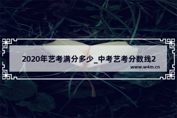 2020年艺考满分多少_中考艺考分数线2021