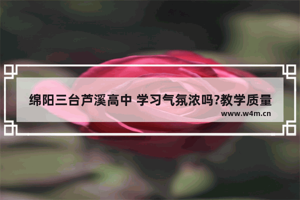 绵阳三台芦溪高中 学习气氛浓吗?教学质量怎样?环境又怎样？与一中比谁更好。急求(`) 三台芦溪美食推荐