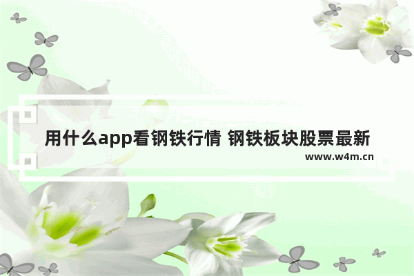 用什么app看钢铁行情 钢铁板块股票最新行情