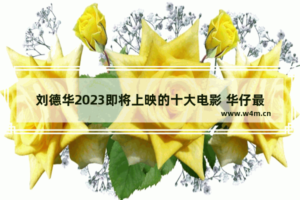 刘德华2023即将上映的十大电影 华仔最新电影作品