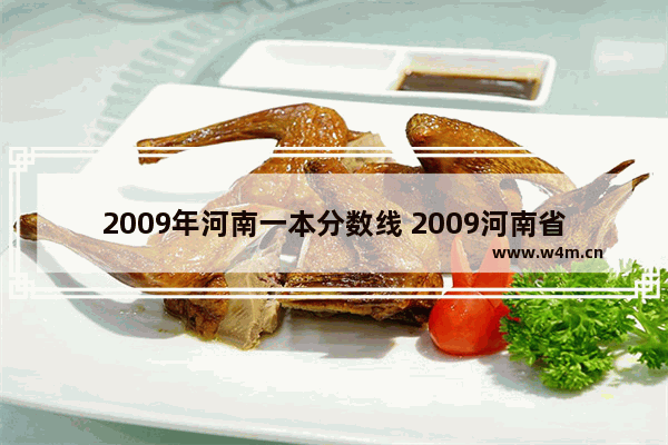 2009年河南一本分数线 2009河南省高考分数线