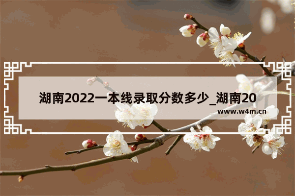 湖南2022一本线录取分数多少_湖南2023各大学投档线及位次