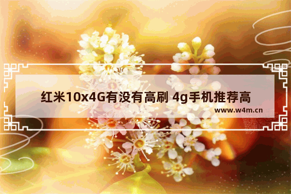 红米10x4G有没有高刷 4g手机推荐高刷新率