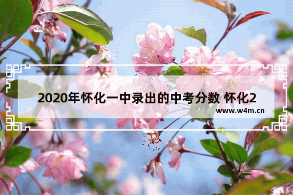 2020年怀化一中录出的中考分数 怀化2019年高考分数线