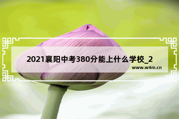 2021襄阳中考380分能上什么学校_2021襄阳城区面积