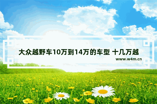 大众越野车10万到14万的车型 十几万越野车新车推荐哪款好一点