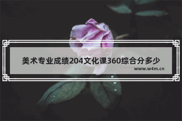 美术专业成绩204文化课360综合分多少 16年艺考高考分数线