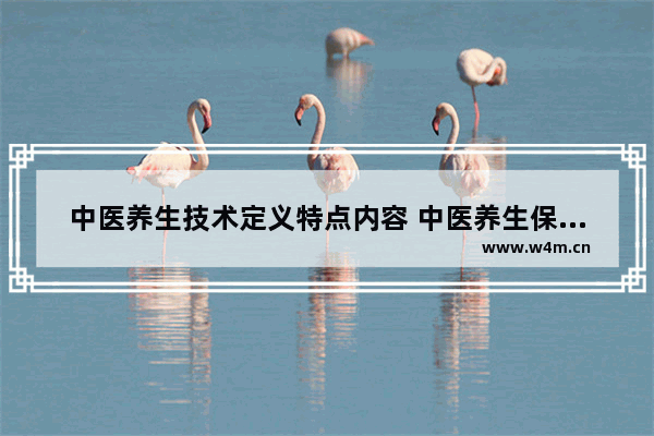 中医养生技术定义特点内容 中医养生保健方法有哪些呢
