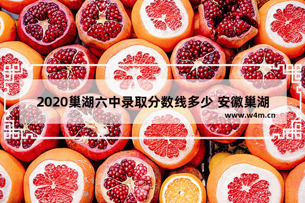 2020巢湖六中录取分数线多少 安徽巢湖市高考分数线