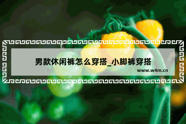 男款休闲裤怎么穿搭_小脚裤穿搭