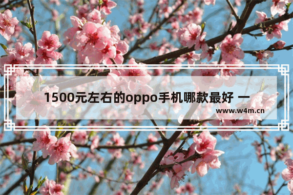 1500元左右的oppo手机哪款最好 一千元左右预算手机推荐哪款好点