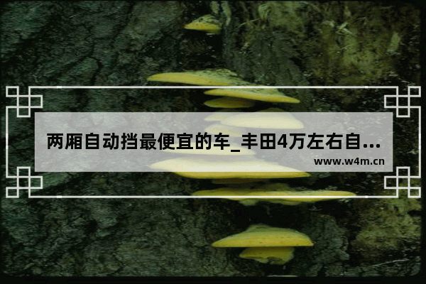 两厢自动挡最便宜的车_丰田4万左右自动挡新车