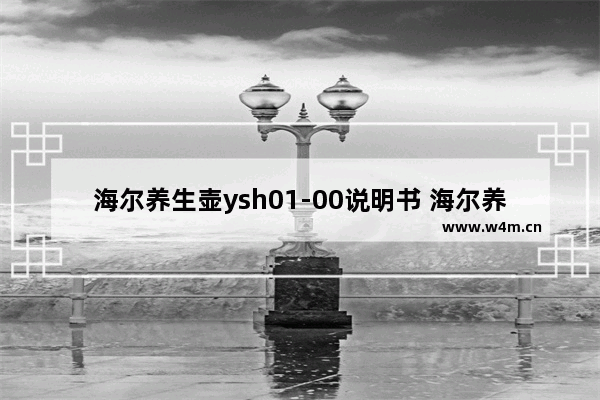 海尔养生壶ysh01-00说明书 海尔养生壶多少一个