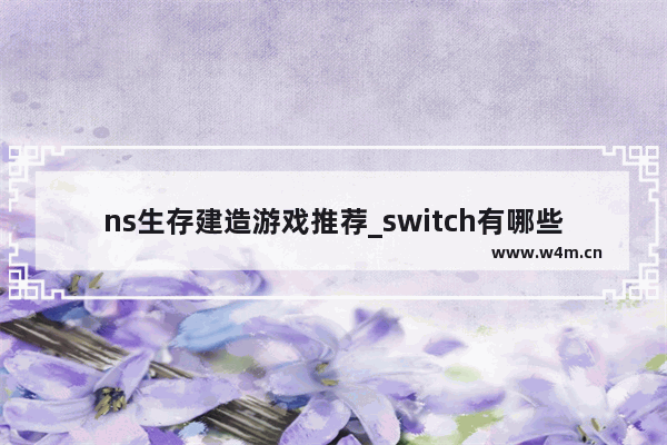 ns生存建造游戏推荐_switch有哪些ACT游戏