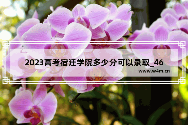 2023高考宿迁学院多少分可以录取_460分哪些本科学校能定向分配