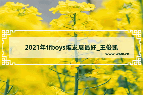 2021年tfboys谁发展最好_王俊凯毕业时间