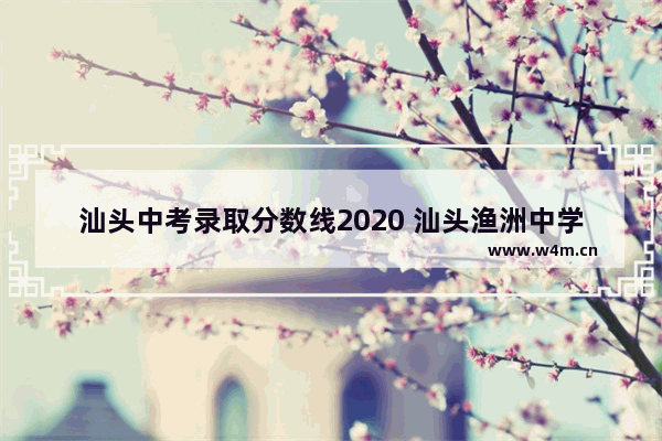 汕头中考录取分数线2020 汕头渔洲中学高考分数线