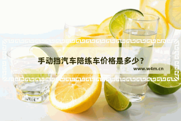 手动挡汽车陪练车价格是多少？