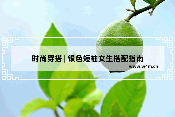 时尚穿搭 | 银色短袖女生搭配指南