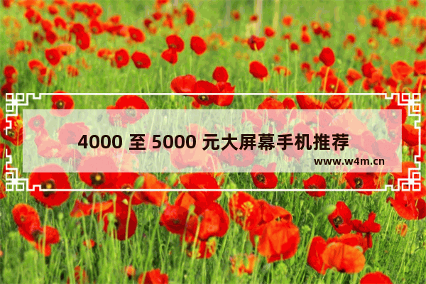 4000 至 5000 元大屏幕手机推荐