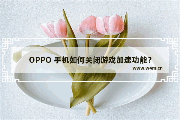 OPPO 手机如何关闭游戏加速功能？