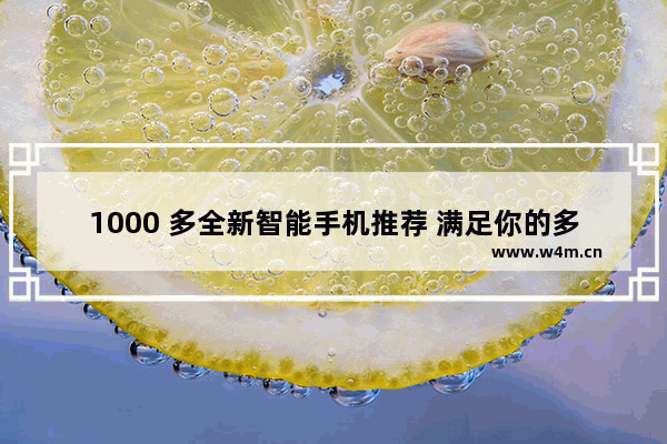 1000 多全新智能手机推荐 满足你的多元需求！