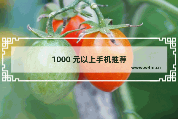 1000 元以上手机推荐