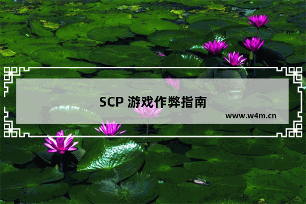 SCP 游戏作弊指南