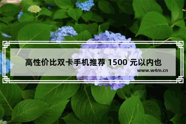 高性价比双卡手机推荐 1500 元以内也能拥有