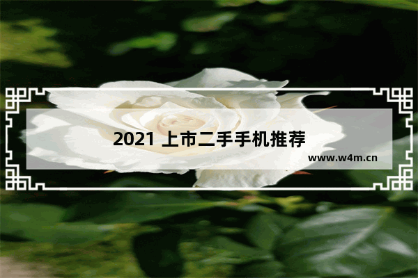 2021 上市二手手机推荐