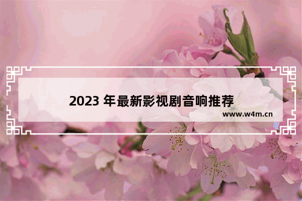 2023 年最新影视剧音响推荐