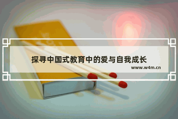 探寻中国式教育中的爱与自我成长