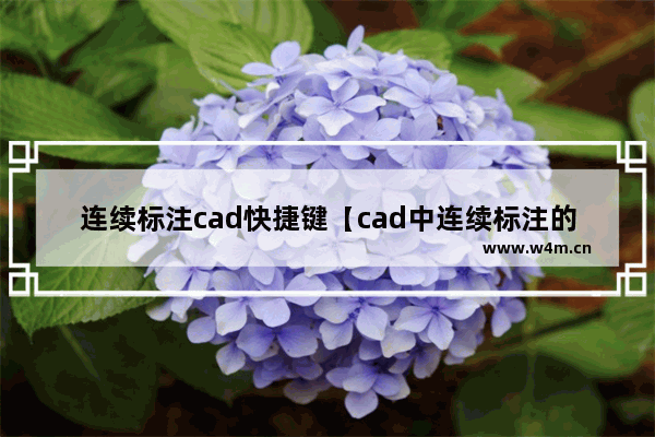 连续标注cad快捷键【cad中连续标注的快捷键是啥】