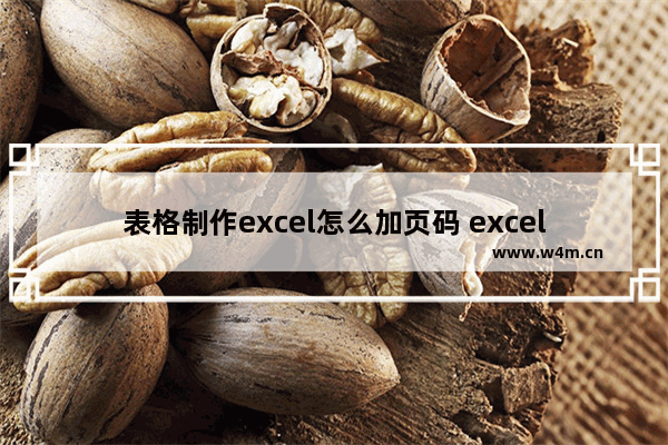 表格制作excel怎么加页码 excel表格添加页码的方法