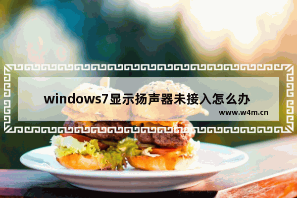 windows7显示扬声器未接入怎么办 windows7电脑扬声器显示未插上的解决办法