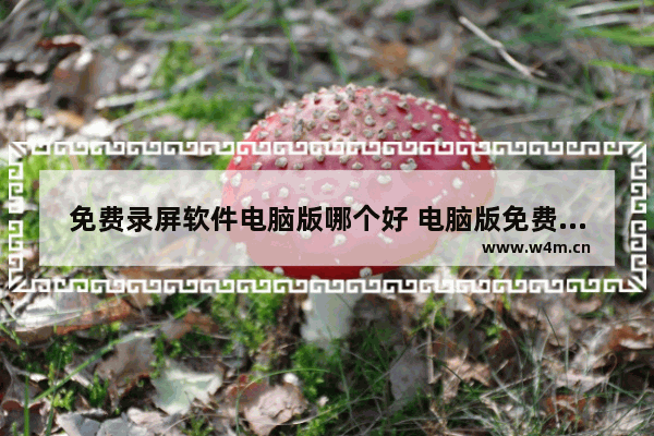 免费录屏软件电脑版哪个好 电脑版免费的录屏软件推荐