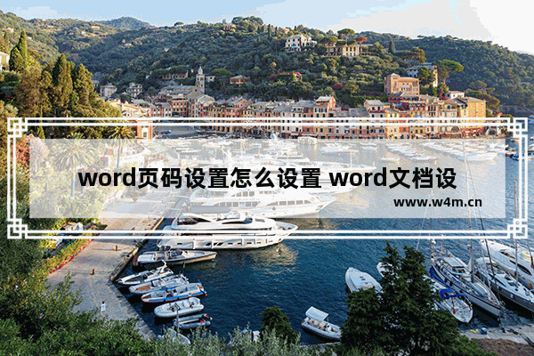 word页码设置怎么设置 word文档设置页码的方法