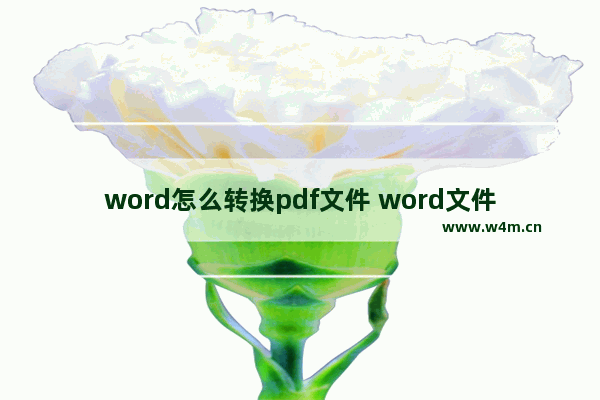 word怎么转换pdf文件 word文件转为pdf格式的方法