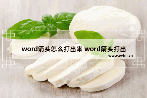 word箭头怎么打出来 word箭头打出来的方法