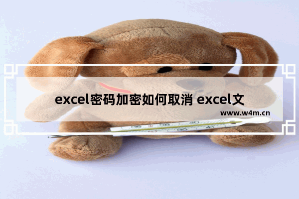 excel密码加密如何取消 excel文件去除密码的方法