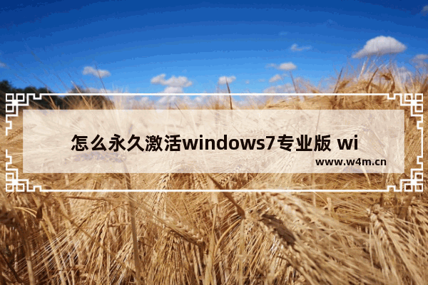 怎么永久激活windows7专业版 windows7专业版永久激活码