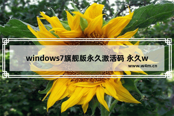 windows7旗舰版永久激活码 永久windows7旗舰版激活码